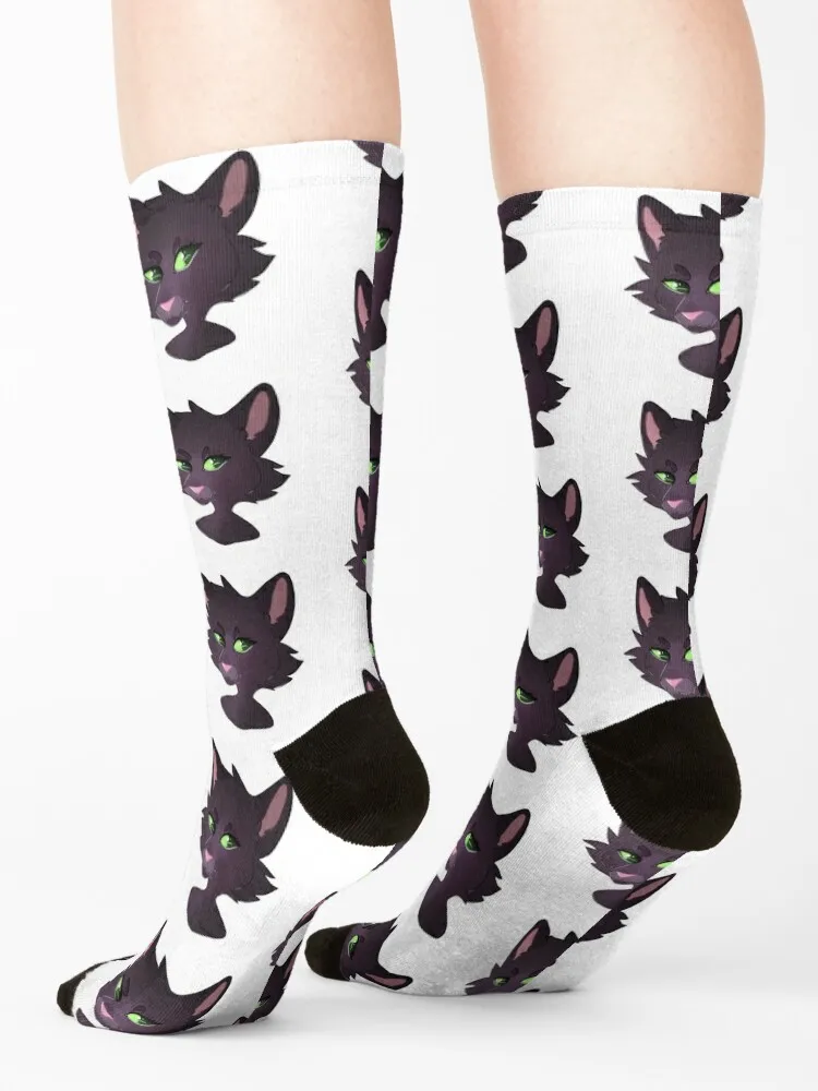 Hollyleaf Warrior Cats Socks هدايا الشتاء جورب التدفئة الهيب هوب الجوارب النسائية والرجال