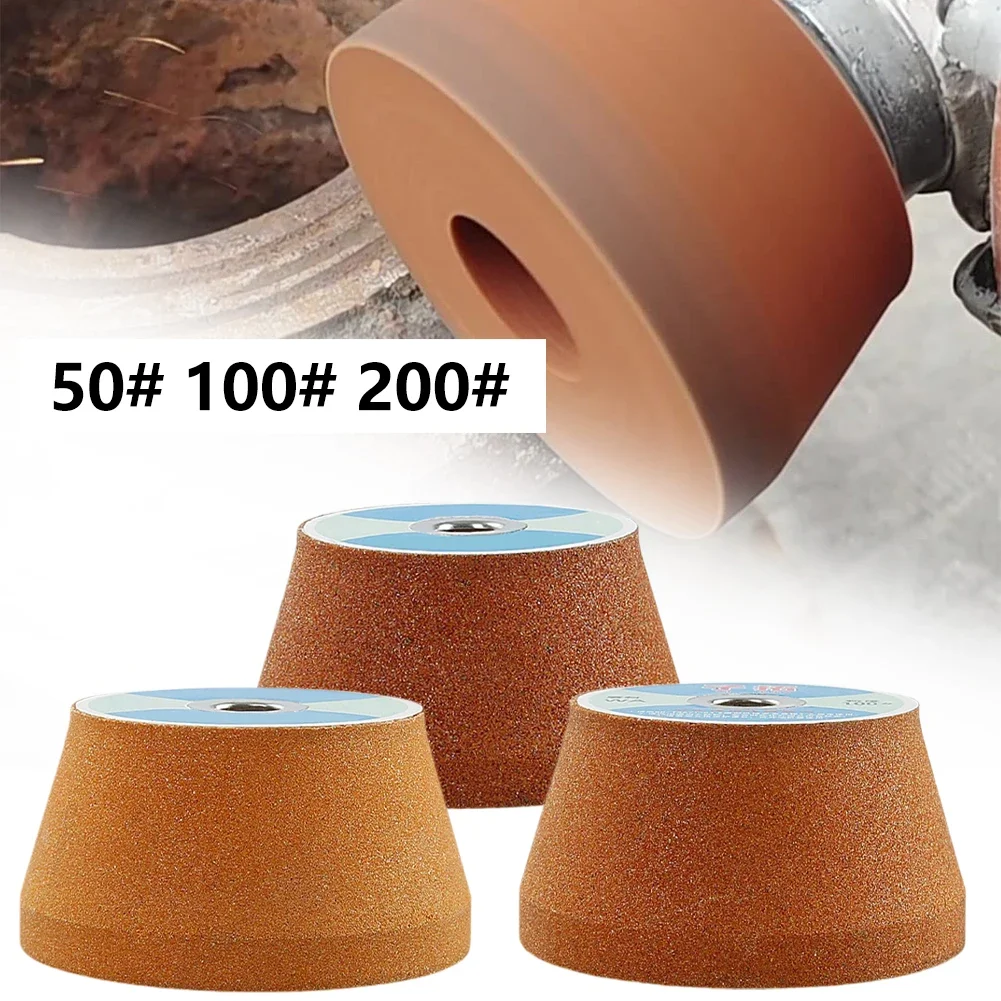 1pc Polishing Wheel Emery Cup White Corundum Angle Head M10 Thread Angle Grinder Stone Grinding Head For 100 Type Angle Grinder