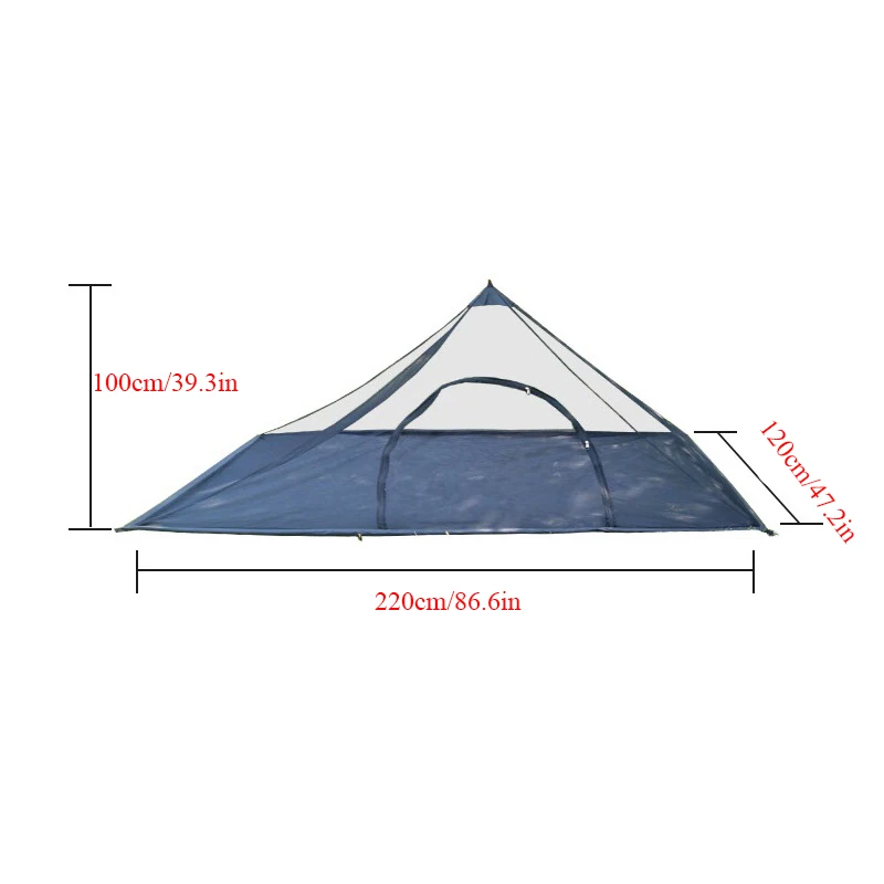 Single Person Outdoor Mesh Tent Park Leisure Triangle Portable Mosquito and Insect Proof Ventilated Breathable Light Weight