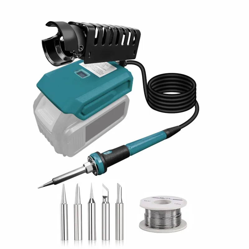 60W Cordless Soldering Iron For Makita 18V Battery BL1830 BL1840 BL1850 BL1860 Electronic Welding Repair Tools With Solder Tin