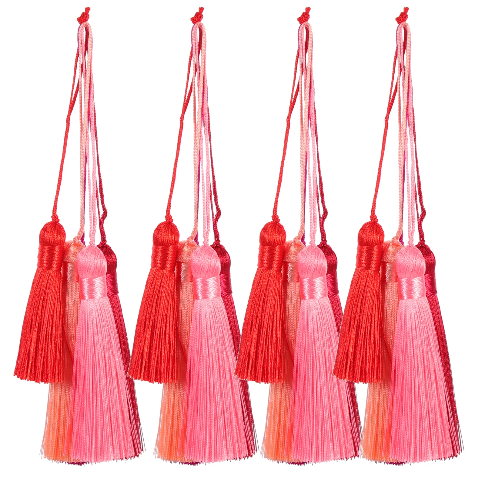 

25Pcs DIY Tassels for Crafts Keychain Jewelry Making Decorative Tassel Charms Accessories Decorative Tassel Fan Pendant