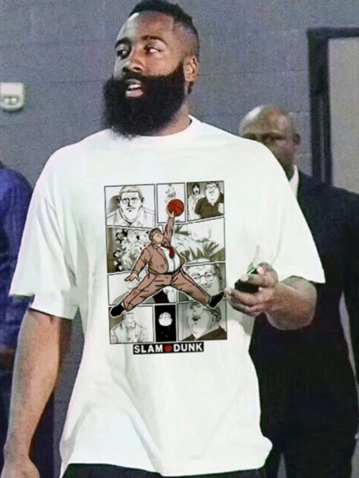 

Harden's Same Joint Short-sleeved Jersey SLAM DUNK Surrounding Basketball Large-size Animation Sakuragi Blossom Road Pure Cotton