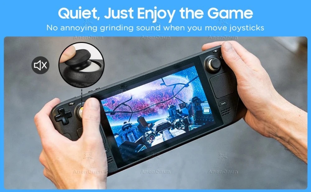 Joystick-Schutz für PS5, PS4, Xbox, Switch Pro, Steam Deck, ROG Ally, Legion Go, etc. Premium Analog-Stick Silikon-Schutzringe – Detail 3