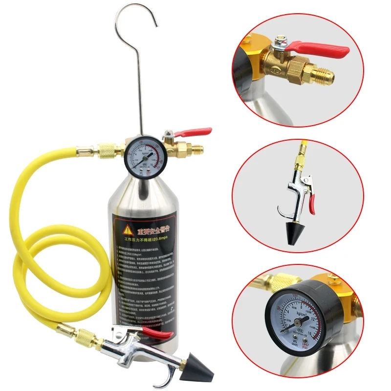 Car Air Conditioning Pipeline Cleaning Machine, Bottle, Refrigeration System , Maintenance Free, Hanging Tool