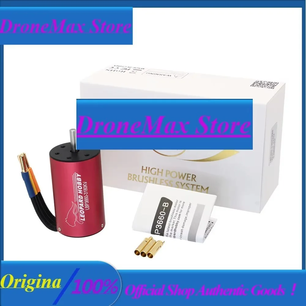 BoMassLeopard Hobby 3660 2700KV 3180KV 3800KV 4650KV Waterproof Brushless Motor 5.0mm Shaf TFor 1:10 Rc Car Traxxas Slash Wltoy