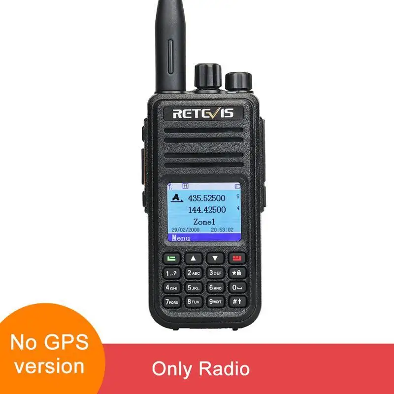 To Retevis RT3S Walkie Talkie DMR Radio Uhf Vhf Digital Amateur 5W Long Range Ham Radio Stations Walkie-Talkies Professional GPS