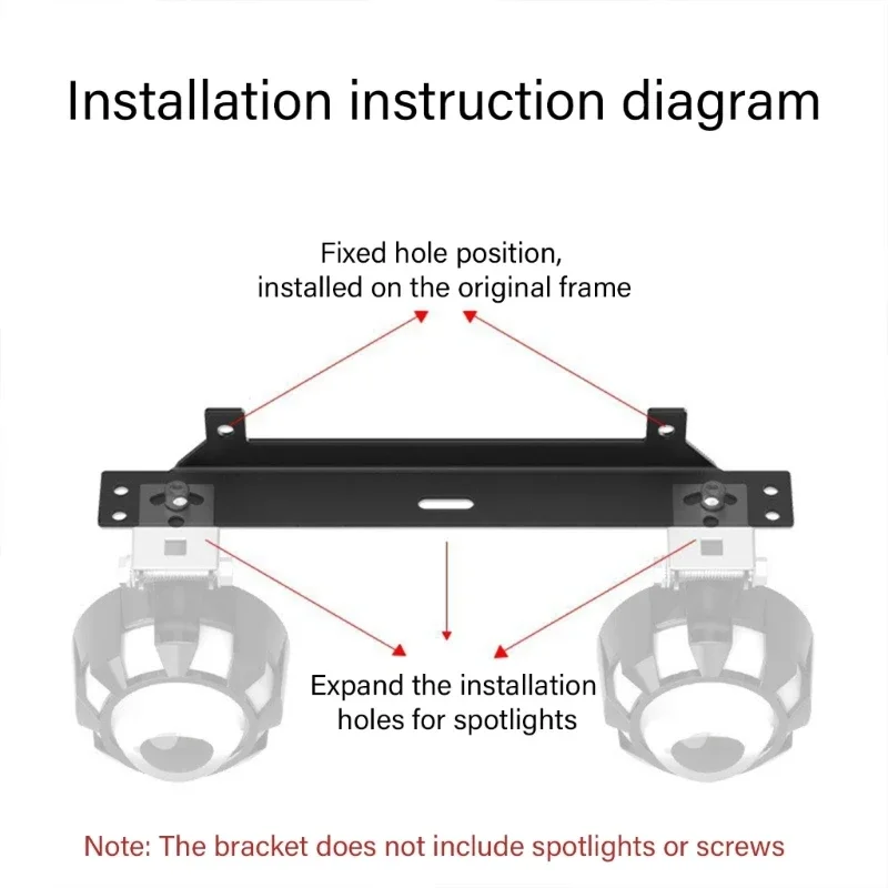 Auxiliaries Lamp Holder Corrosions Resistant Metal Build Lighting Support Bracket Lighting Enhancement for NMAX155