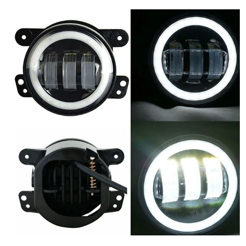 

1/2pcs Angel Eye Fog Light For Subaru Forester WRX STI Impreza XV BRZ Justy Outback Legacy Car LED Lens DRL Fog Driving Lamp 12V