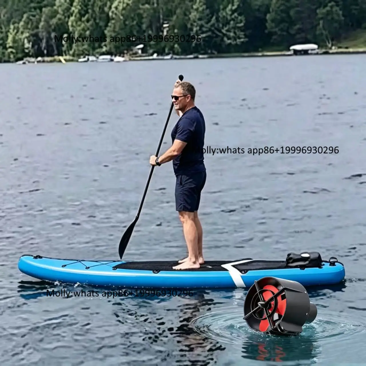 Apisqueen U92 Pro CW 24V Underwater DC Motor for Battery-powered Boat ROV USV for Underwater Exploration Rescue Photography