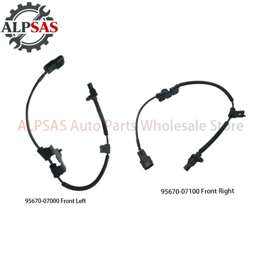 

2PCS 95670-07100 95670-07000 Front Left/Right ABS Wheel Speed Sensor For KIA PICANTO I 1.0 1.1 2004-2011 Car Accessories