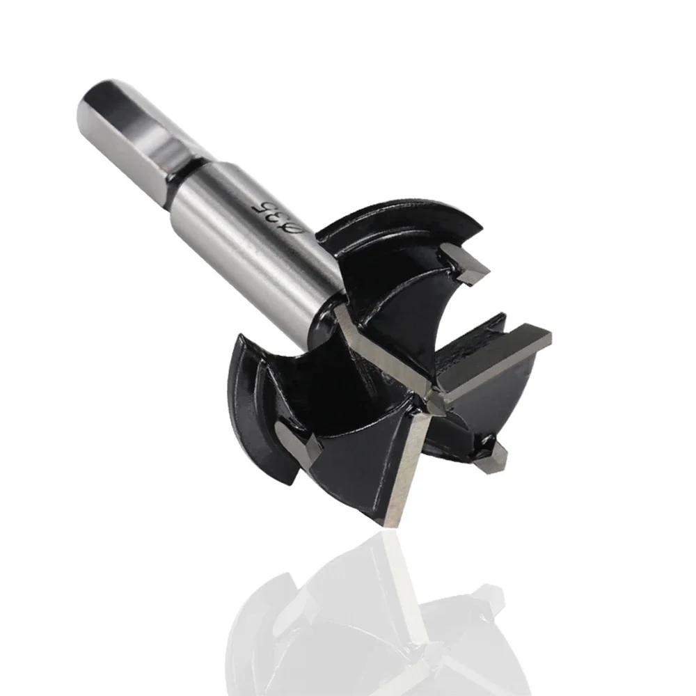 Broca Forstner de 35mm, 3 flautas, punta de carburo, cortador de barrena de madera, sierra perforadora para carpintería, brocas de herramientas eléctricas