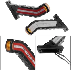 2 Stuks Nieuwe Waterdichte Aanhangwagen Led Omtrek Marker Truck Licht Zijde Marker 12V 24V Verlichting Neon Steel Zijmarker Lamp Voor Aanhangwagen