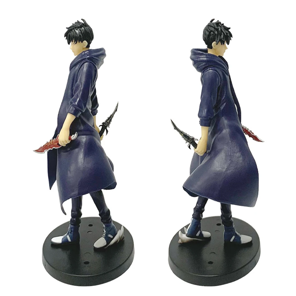 21cm In Stock Solo Levelings Anime Version Figure -Sung Jinwoo Action Figure PVC Collect Model Figure Display Anime Merchandise