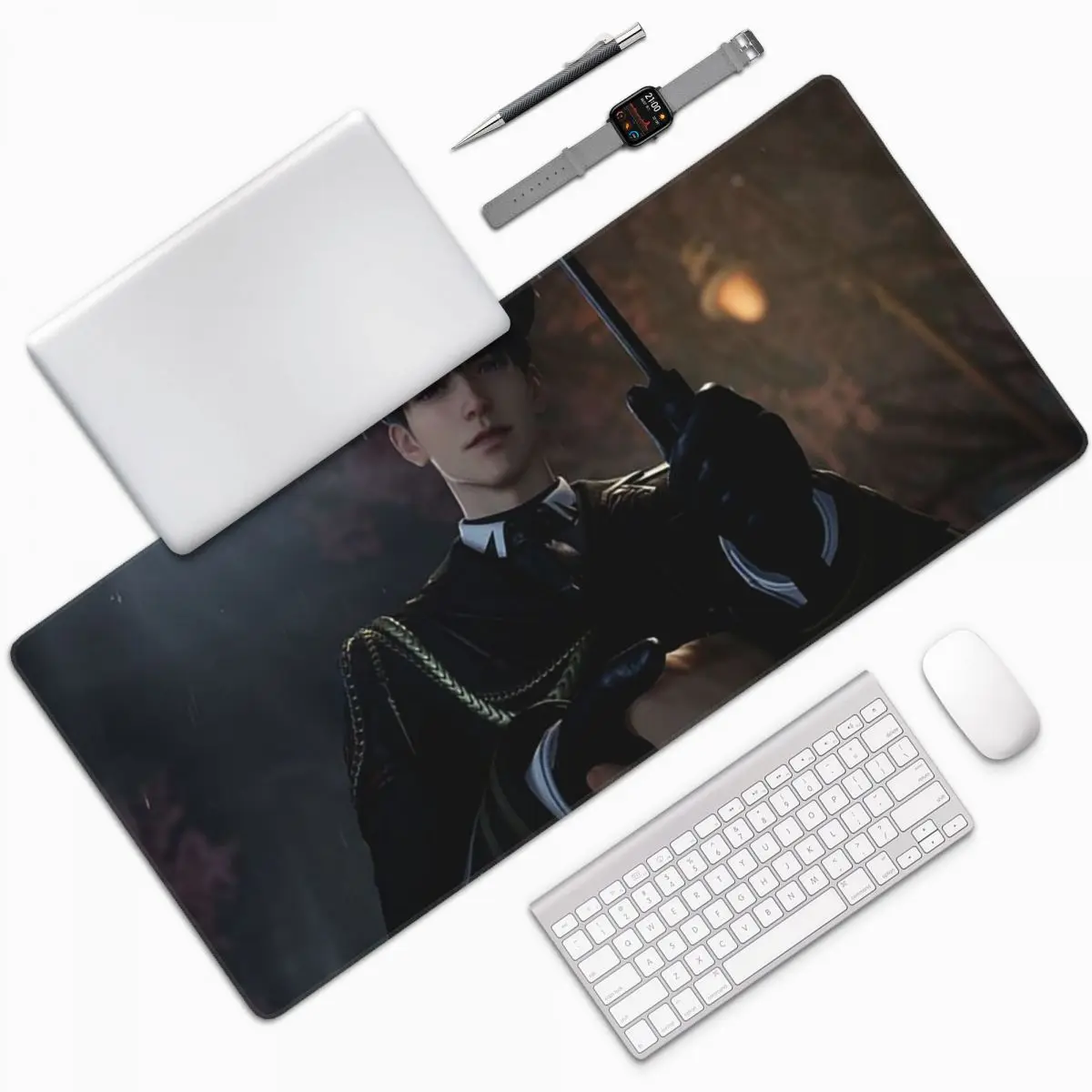 Love And Deepspace Game Caleb Large Mouse Pad Computer Keyboard Mouse Mat Gaming Laptop Desk Mat Office Accessories Table Mats