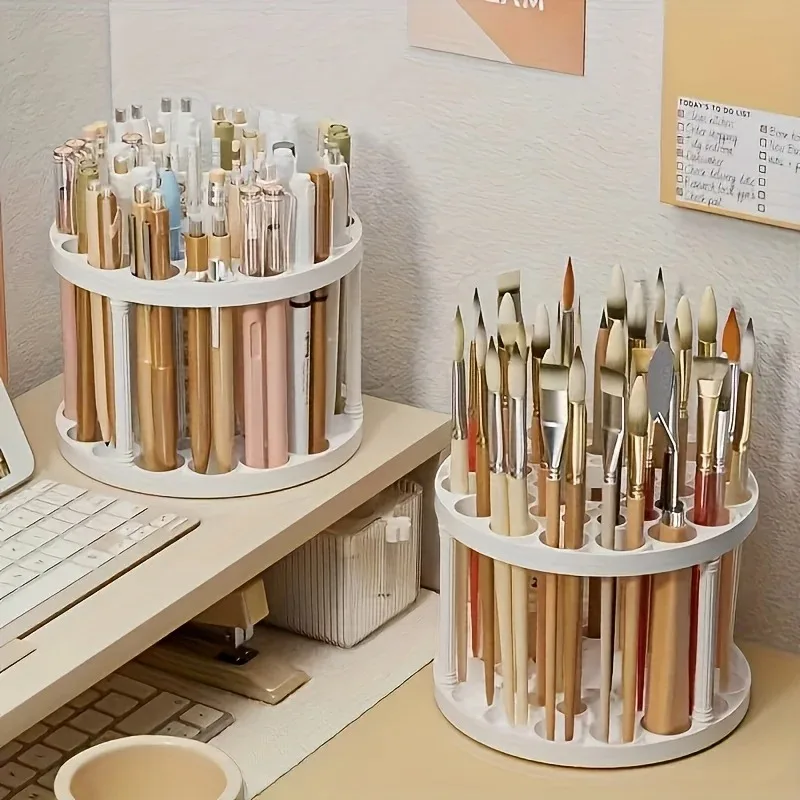 New Thickened Makeup Brush Storage Rack Detachable and Washable Circular Makeup Brush Holder Pen Holder