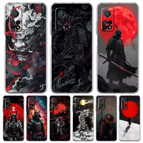 Phone Case For Xiaomi Mi Poco X7 X6 X5 NFC X3 F7 Ultra F6 Pro F3 15 14T 14 13T 11 12 13 Lite TPU Cover Japanese Samurai Art