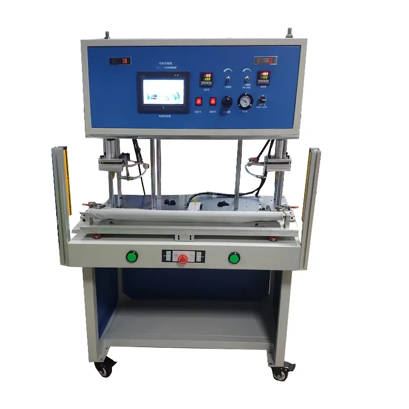 Pneumatic hot pressing zebra paper LCD circuit board plastic hot riveting