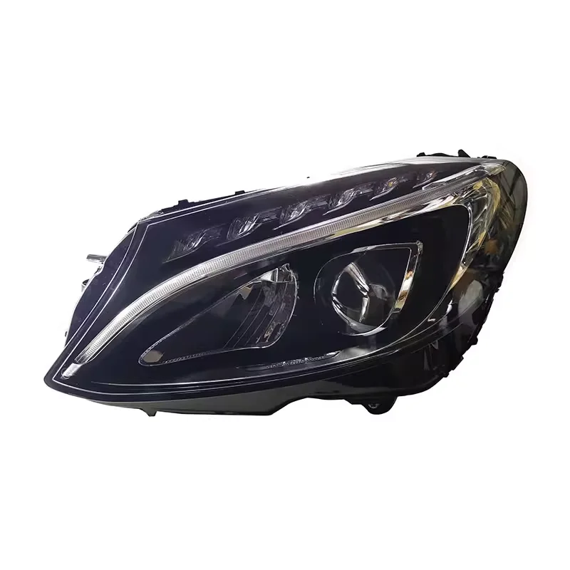 

Fit For 15-18 Mercedes-Benz C-Class W205 Original Headlight Assembly Modification US Version Halogen Upgraded LED Turn Signal