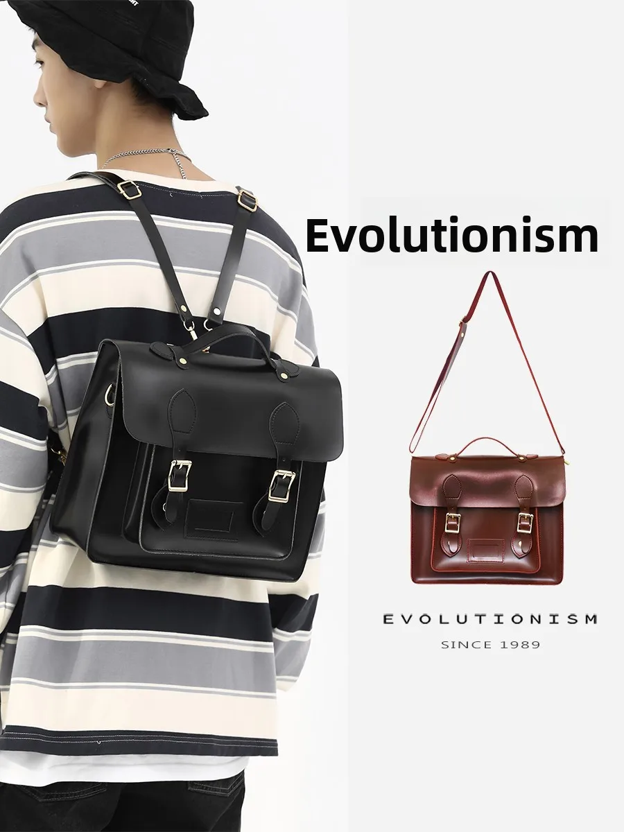 

Retro Japanese Sle JK orm ex Bapa Crossbody Bag for College Students Dual oulder Strap Magnetic Closure PU Le...