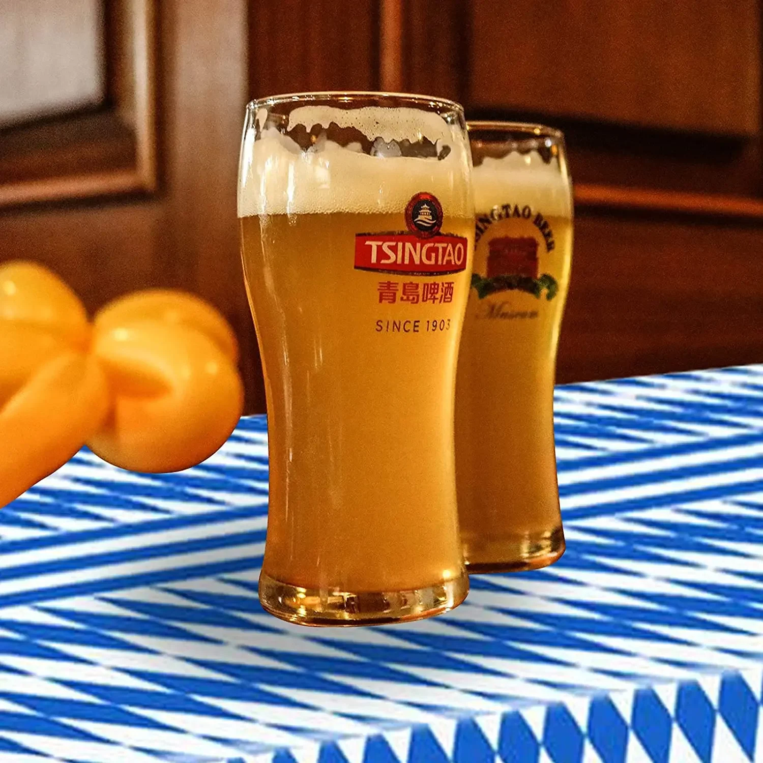 Oktoberfest-Mottoparty-Dekorationen, Bierbesteck, Pappbecher, Teller, Servietten, Tischdecke, Banner, Erwachsene, Bier, Junggesellenabschied – Detail 6