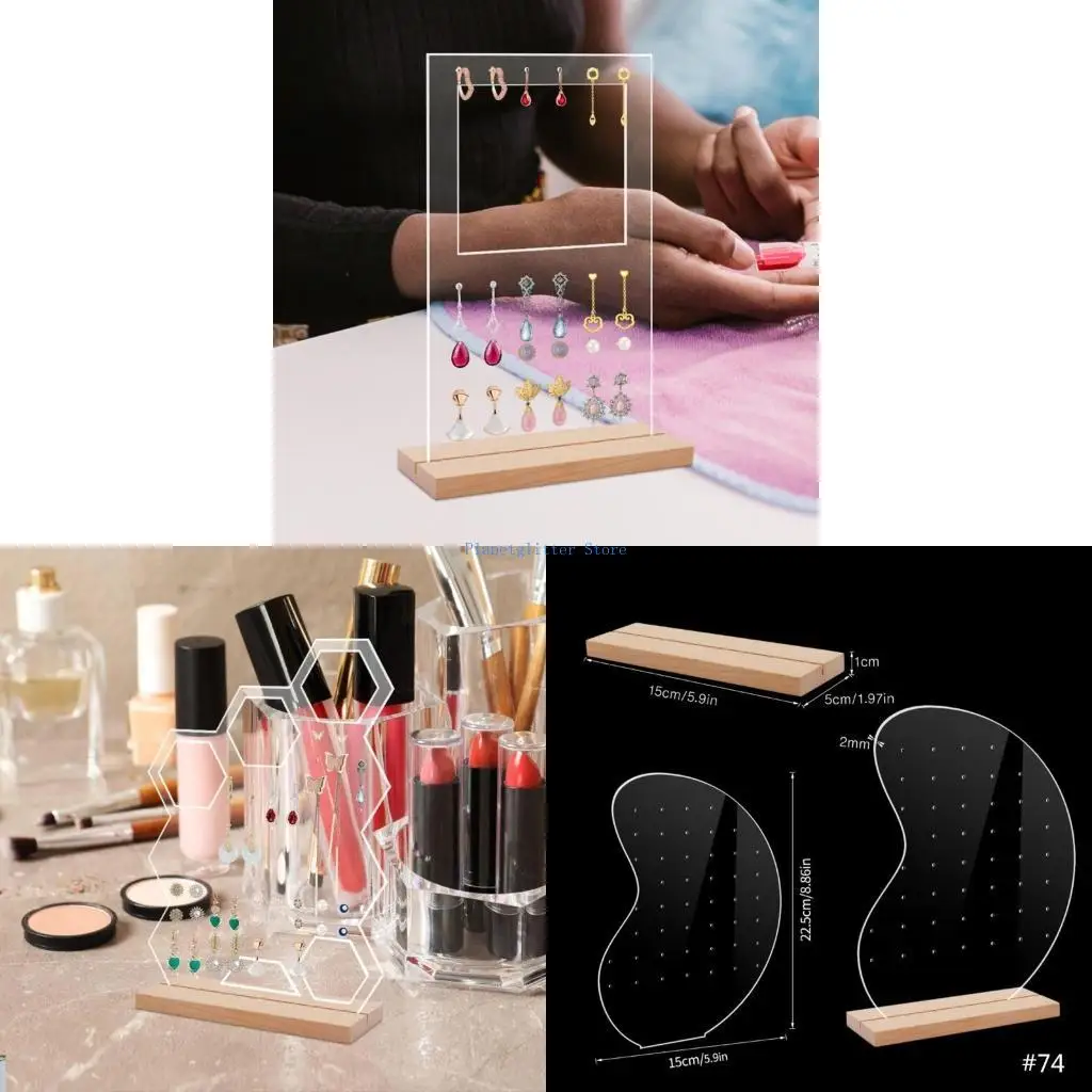 

652b Акриловая серьговая подвесная стойка для хранения