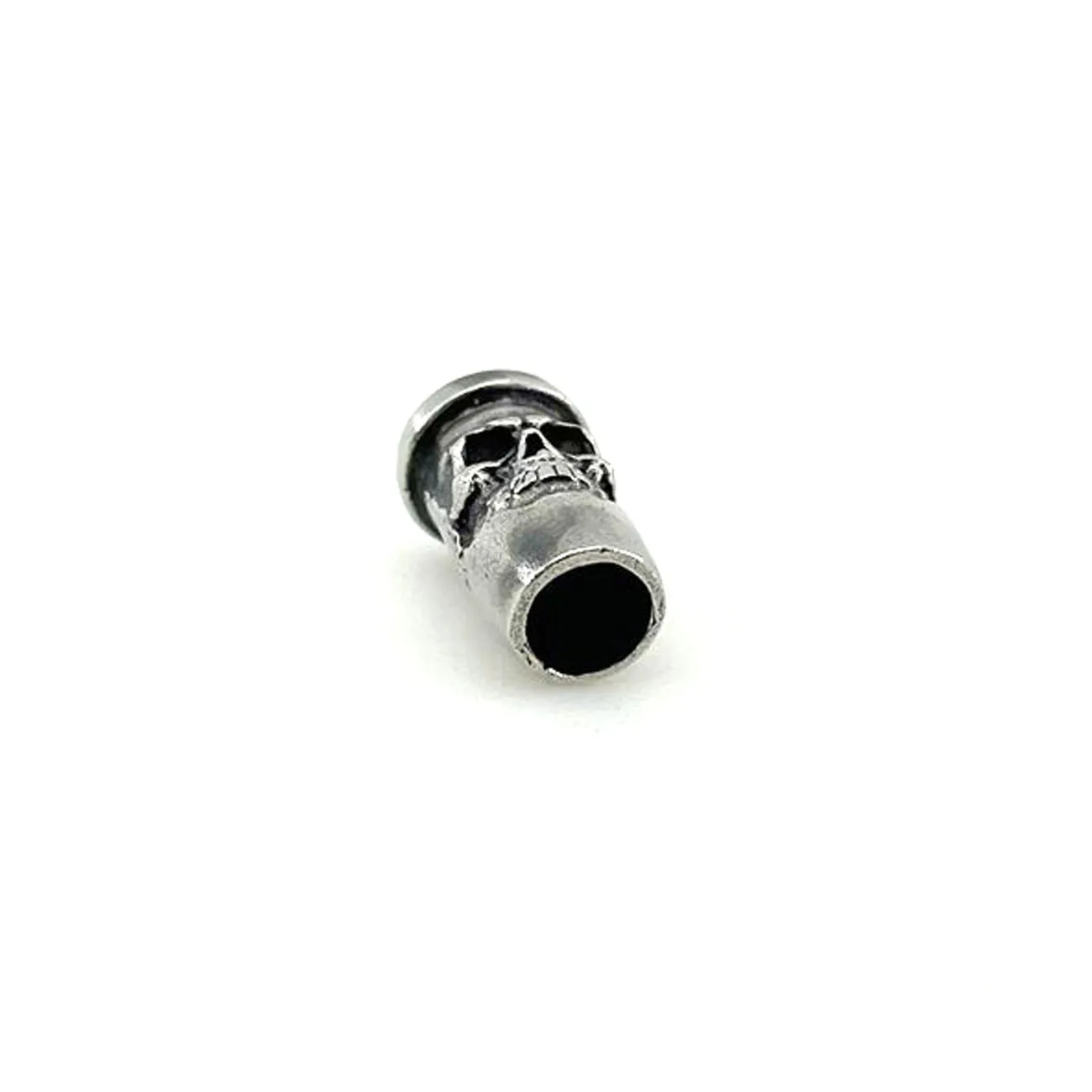 White Mini Skull Knife Beads Outdoors Tools EDC Brass DIY Rebel Street Lanyard Pendants Key Rings Accessories Gift For Men