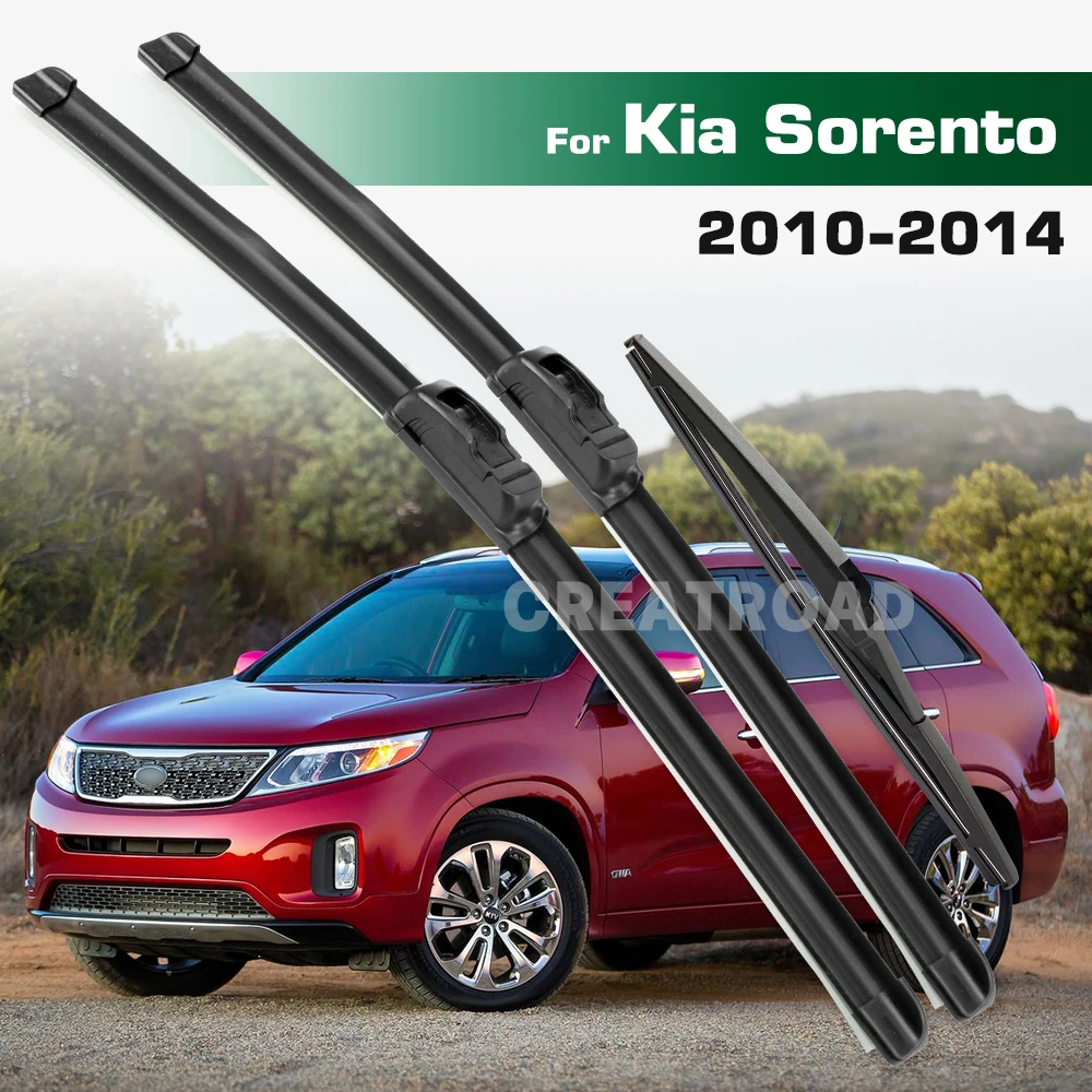 

For Kia Sorento MK2 2010-2014 2011 2012 2013 Wiper Front & Rear Wiper Blades Windshield Windscreen Window Brushes 24"+20"+11"