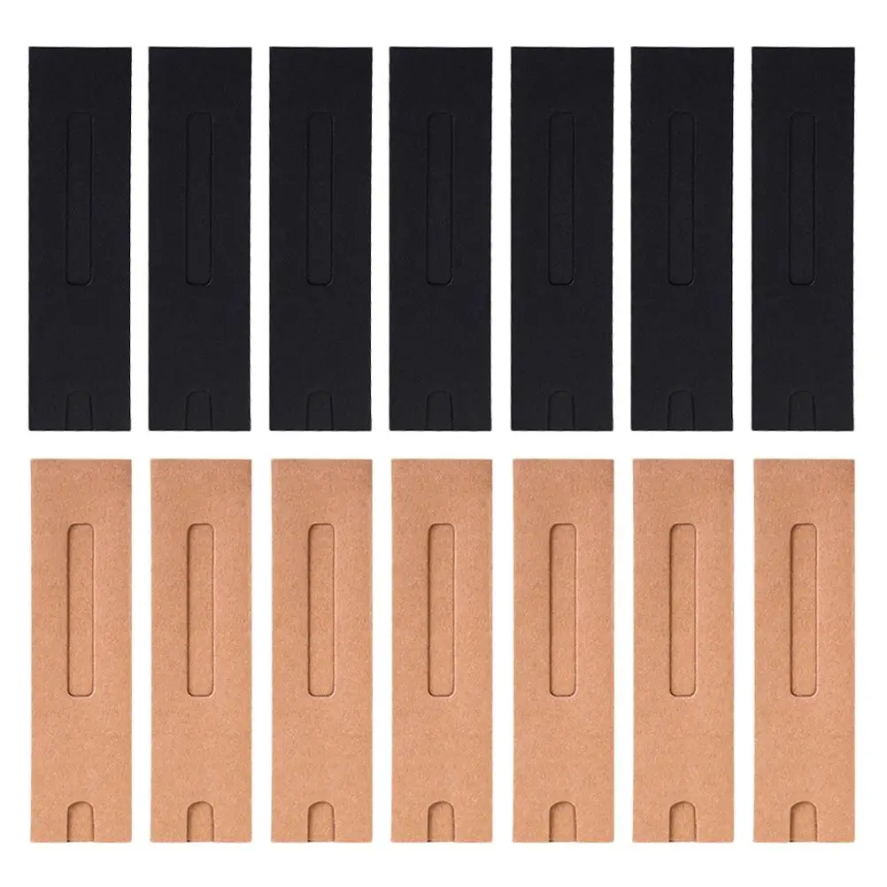 

40pcs Paper Sleeve Black Brown Foldable Pen Case for Kids Stationery Organization Gift Ideas Pen Pouch Storage
