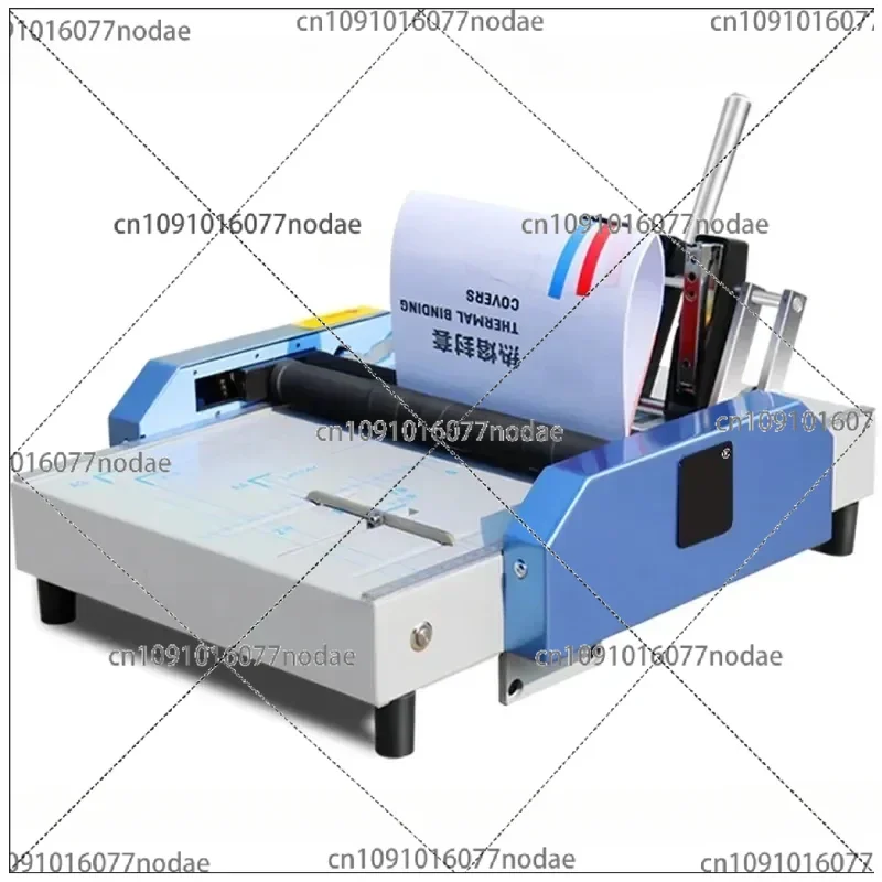 220V Electric Stapler Folding Machine Paper Booklet Riding Saddle Stapler Binding Machine Creasing Machine Card Folding