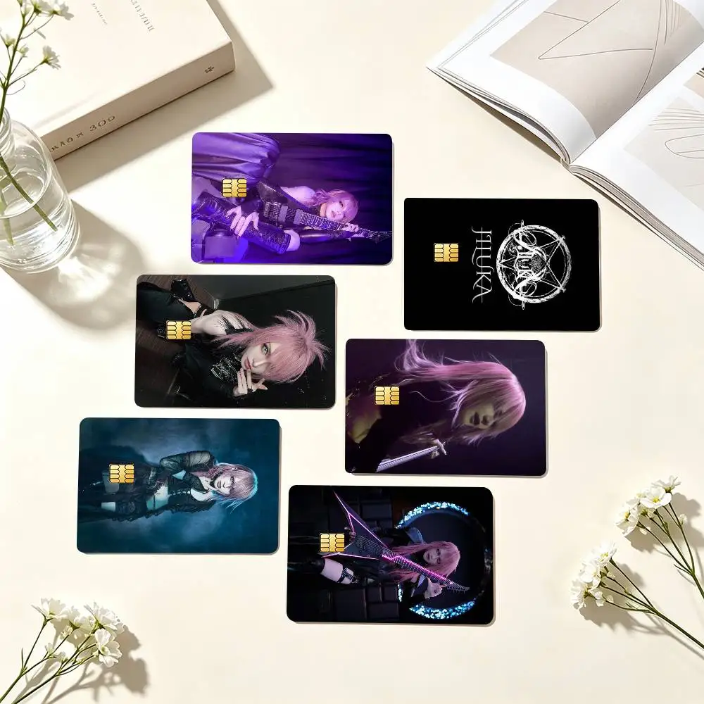 J-JILUKA Sena Guitarist  Credit Card HD Stickers Game Card Decal Small Chip Waterproof Sticker Gift