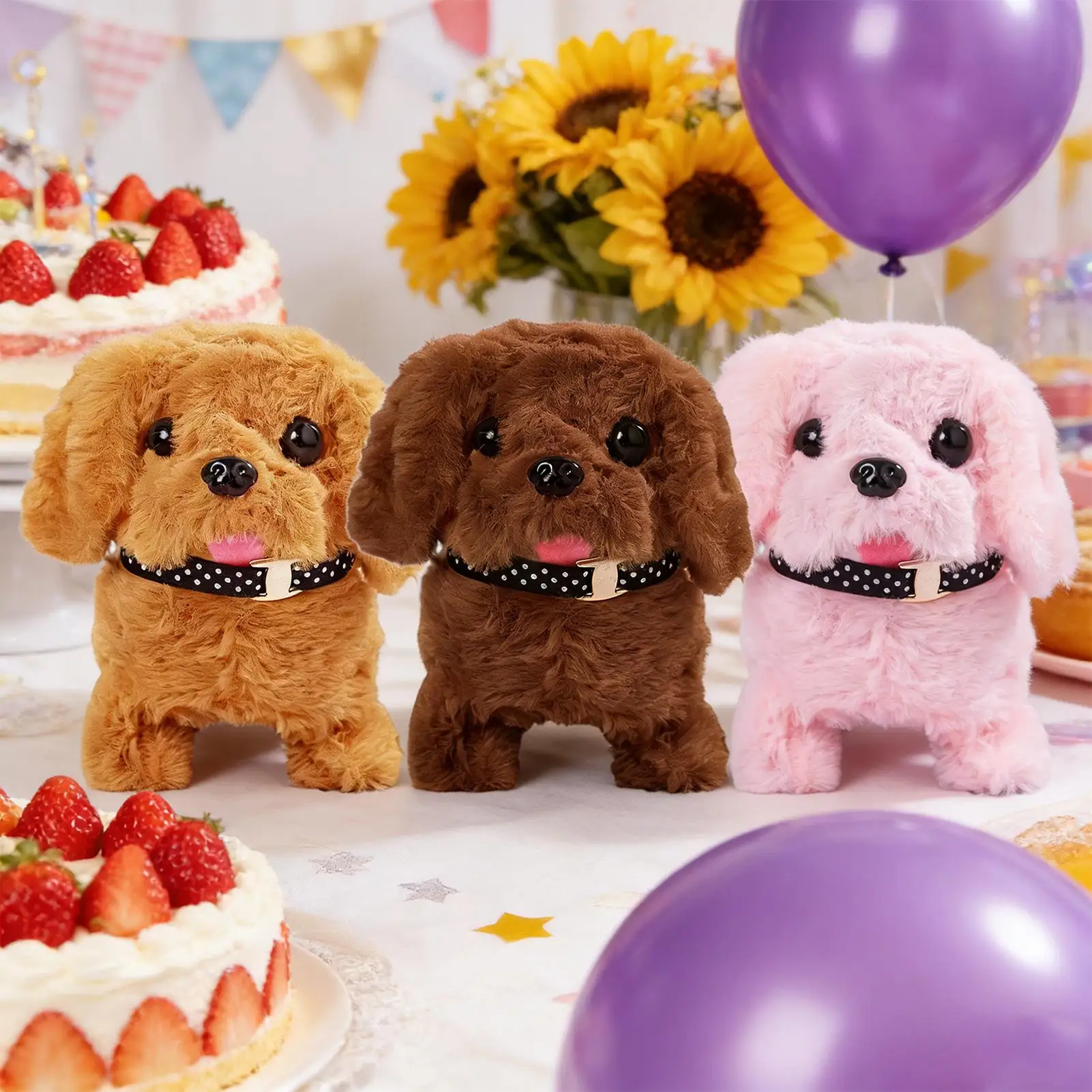 Walking Dog Toy Interactive Educational Walking Dog Electronic Toy Robot Pet For Boys Girls Preschoolers Children Living Room