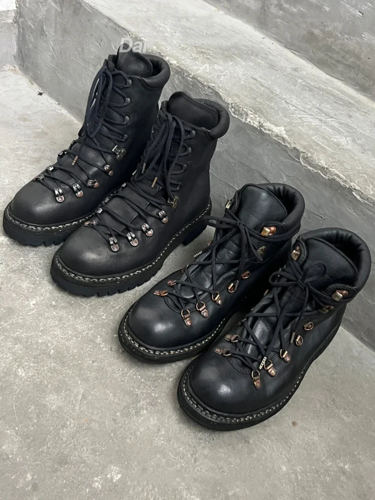 Unisex Siyah Deri Bağcıklı Yür - Women'S Fashion Hiking Boots incelemesi ve fiyatı
