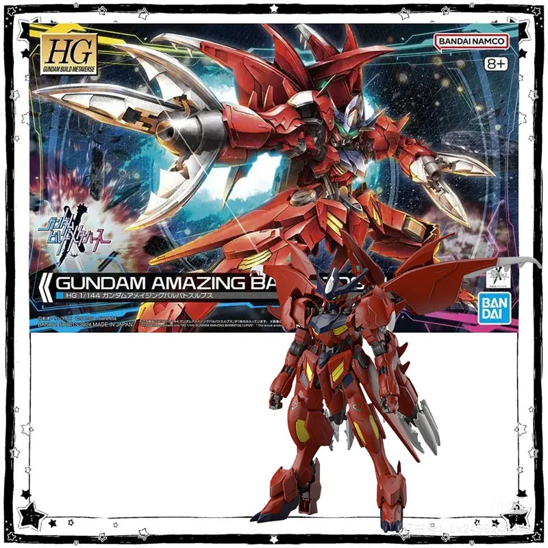 

In Stock Bandai Gundam Model Kit Anime Figure HG 1/144 Amazing Barbatos Lupus Anime Action Figure Collection Assembly Model Toys
