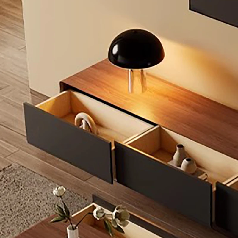 تقف تلفزيون عتيق إسكندنافي ريفي مع أدراج تقف تلفزيون أنيق جمالي عصري إيطالي موبليس دي سالون أثاث تلفزيون غرفة المعيشة