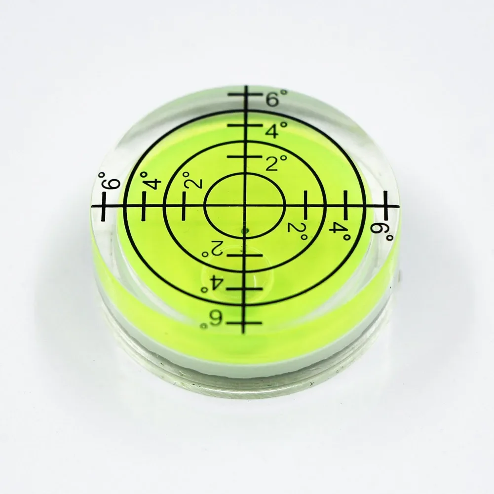 1PC 32*7mm Universal Circular Bullseye Spirit Level Bubble Round Precision Spirit Level Measuring Tool for Multi-Surface Measure