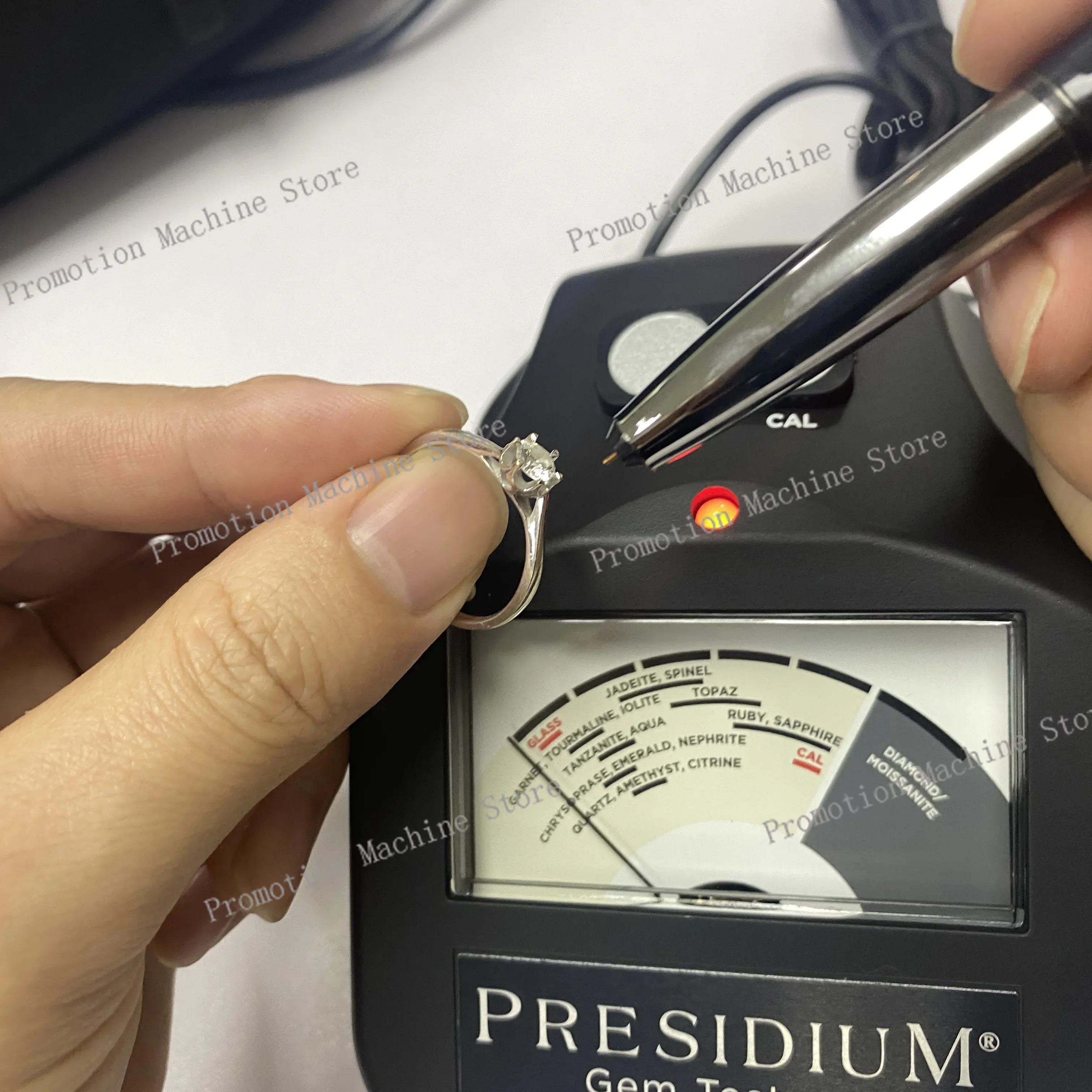O testador de pedras preciosas coloridas Presidium PGT II estimula e exibe componentes da ferramenta de teste de pedras preciosas e testadores de pedras preciosas