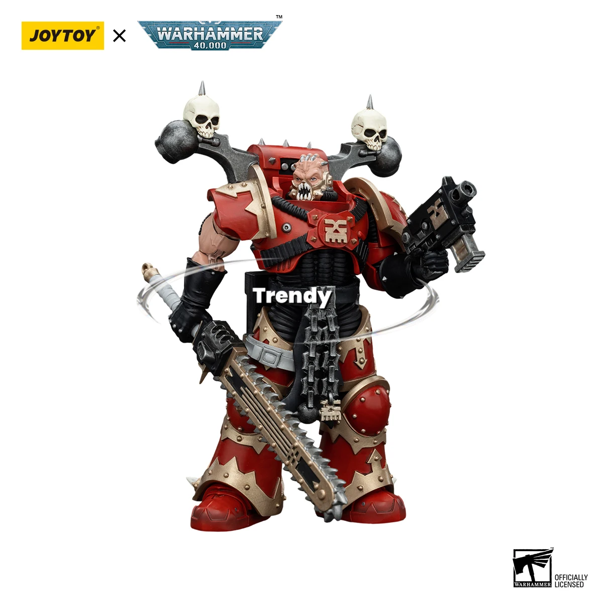 

[Товары для пятен] JOYTOY Warhammer 40K 1/18 Фигурки World Eaters Khorne Berzerker 3 шт. Модель для мальчика в подарок