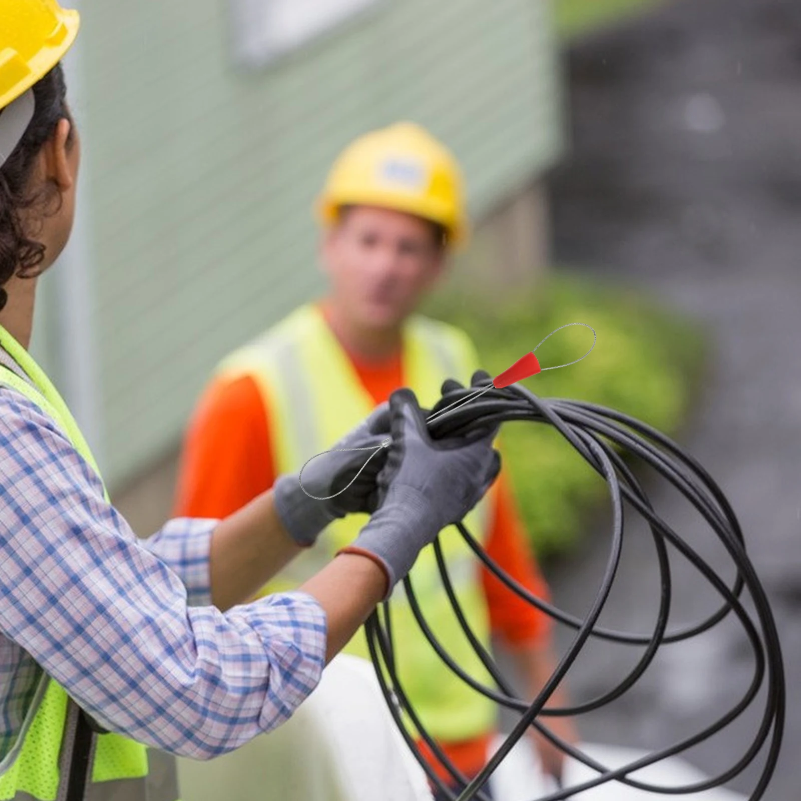 

5pcs Portable Wire Traction Puller Fish Tape Fastener Electrical Cable Threading Tool For Wall Wiring Cable Installation