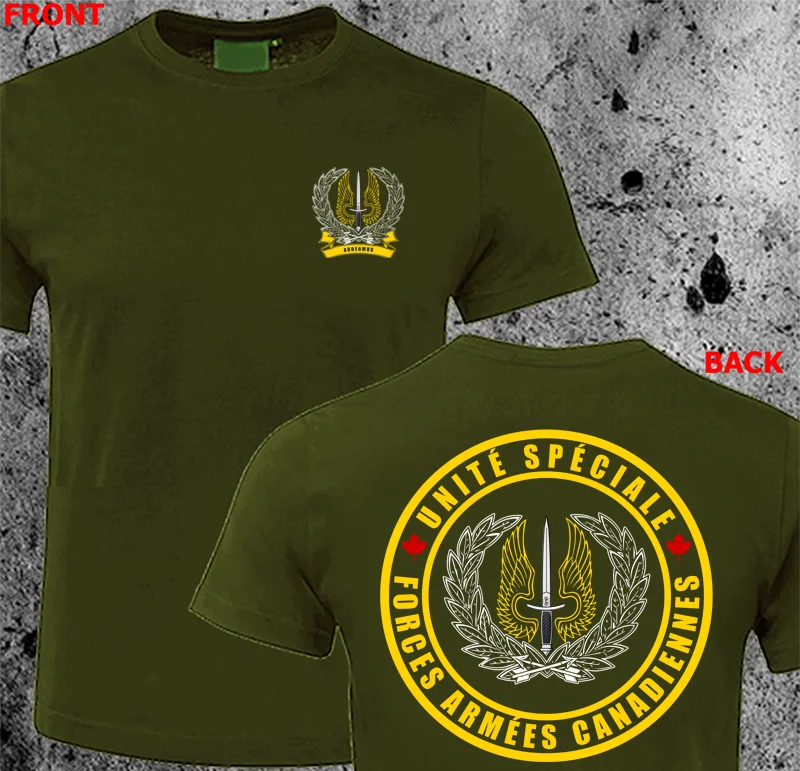 Canadian Special Operations Regiment CSOR Elite T-Shirt O-Neck Short Sleeve Summer Casual Mens