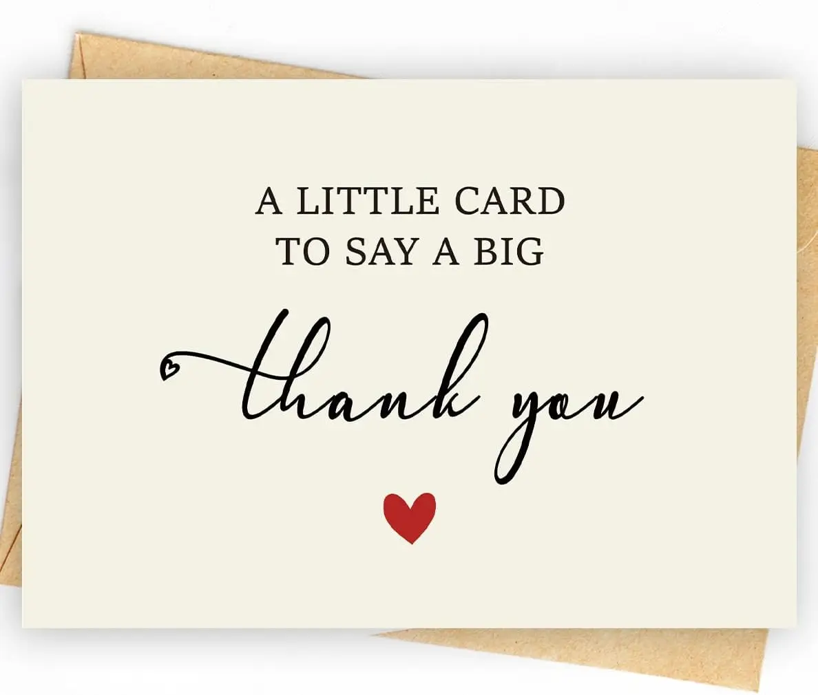 

Pack 350GSM Thank You Cards with Envelopes Baby Shower & Wedding