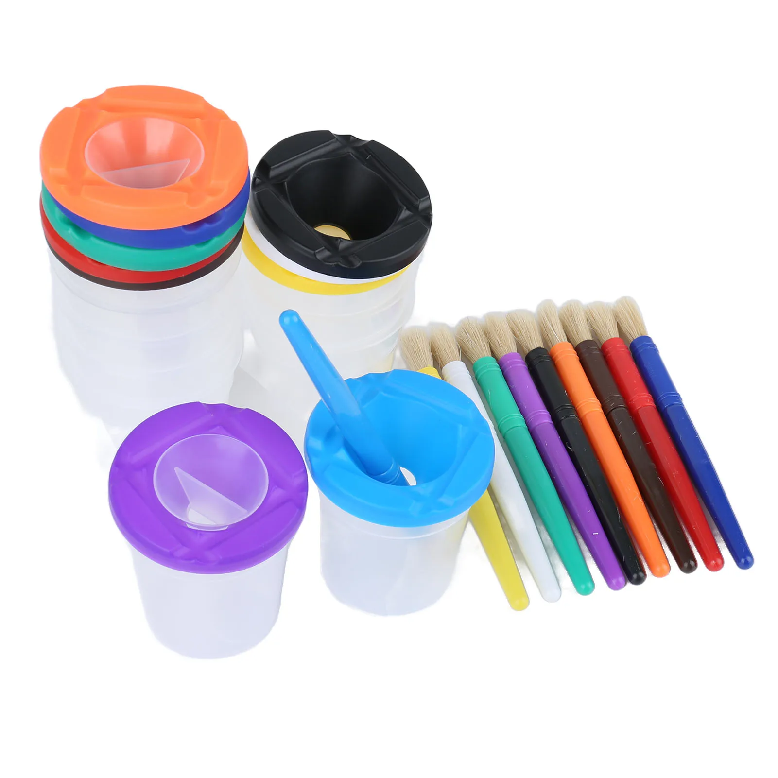 Spill Proof Paint Cups Paint Cups Exquisite Workmanship with Lids for Paint Classes for Painting Clubs for Preschool Children