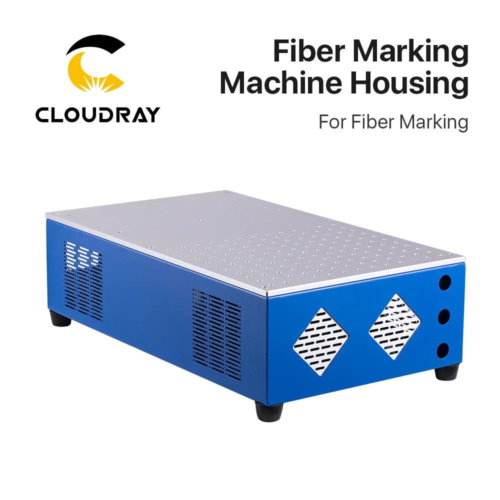 Cloudray-máquina de marcado de fibra para armario, carcasa de marcado de fibra azul y gris, pieza de bricolaje para Raycus JPT MAX