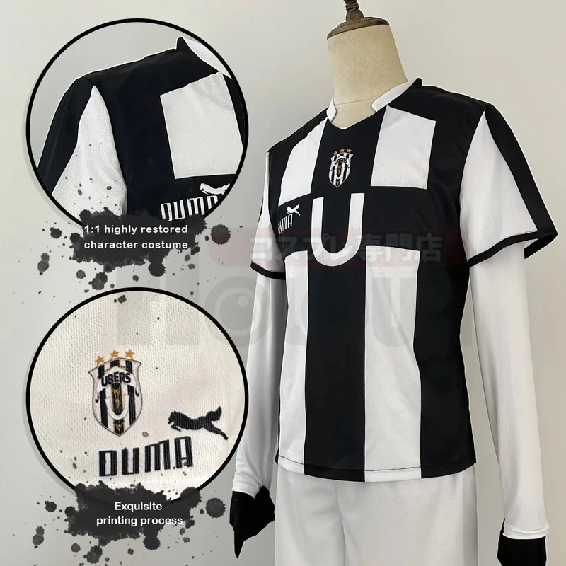 Holoun blue lock manga anime Niko Barou Aku sendou Snuffy Lorenzo aryu cosplay costume wig rose net football uniform Halloween