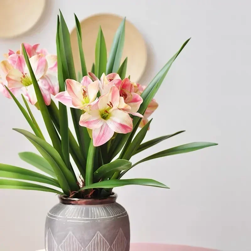 Artificial Clivia Leaves Green Plants Floral Balcony Decorative Simulation Cymbidium Leaf Fake Flower Plant Cafe Decoration