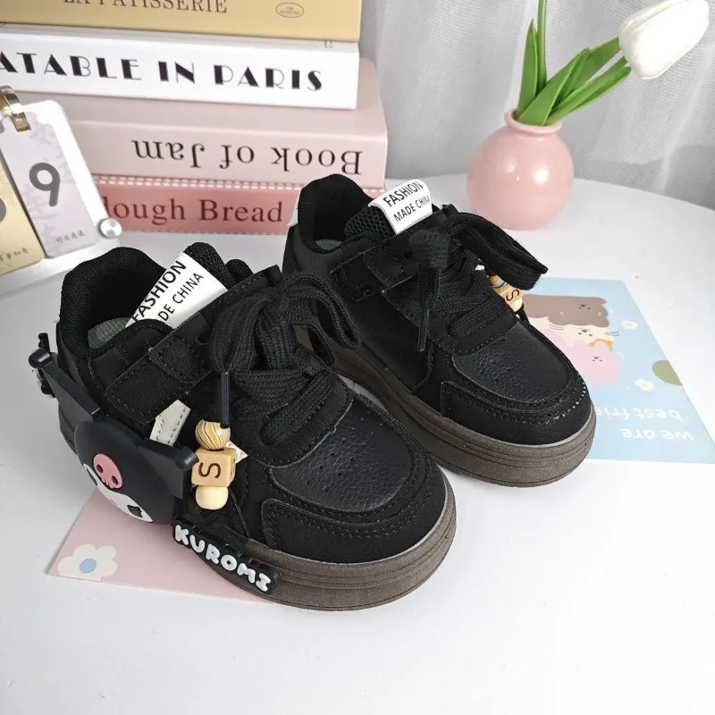 

Kawaii Kulomi Sanrio Children Cute Cartoon Comfortable Warm Sports Shoes Student Anti Slip Running Shoes Birthday Gift for Kids