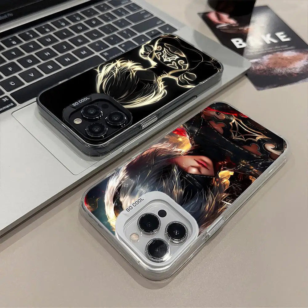 

Чехол для мобильного телефона Nier 2B Automata для iPhone 17, 16, 15, 14, 13, 12, 11 X XR XS 8 7 Air Pro Max Plus, полупрозрачный цветной чехол, роскошный