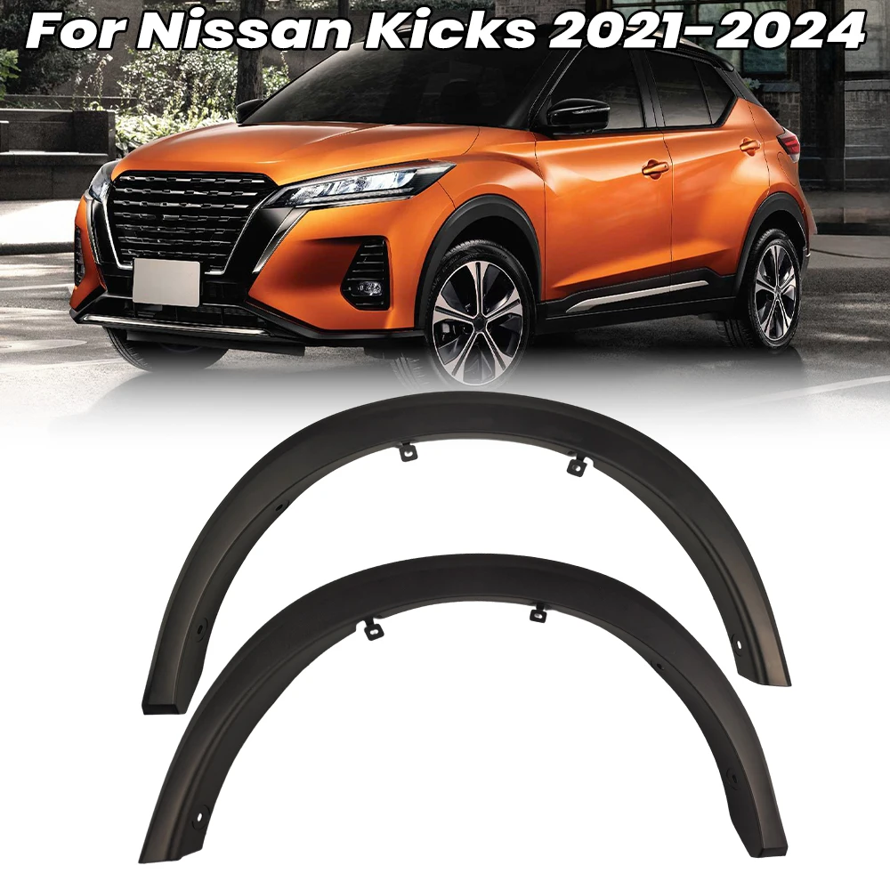 

Накладки на колесные арки (фендеры) для Nissan Kicks S SR SV 2021-24, 638115RY0A, 63810-5RY0A, передние, декоративные, защитные