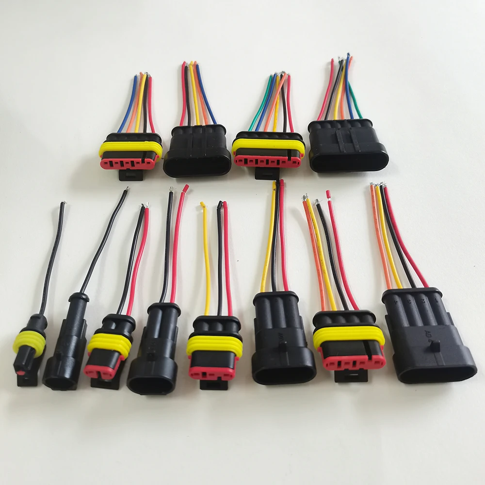 1 Stück 1 2 3 4 5 6 Pin Wasserdichter Elektrischer Auto-Steckverbinder Männlich Weiblich mit Kabelbaum für Auto, Schiff, E-Bike, Motorrad – Detail 2