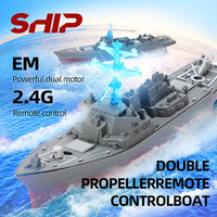 RC Boat Kids Toy Remote Control Aircraft Carrier Simulation Warship Model Mini Battleship Radio-Controlled Boat Childern Gift