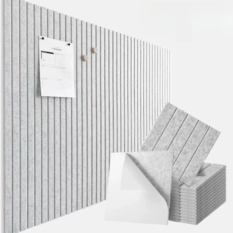 Thickness Sound Insulation Acoustic Panels Soundproof Pad DIY Self-adhesive Studio Room Background Felt Cork Wall Boards Sticker